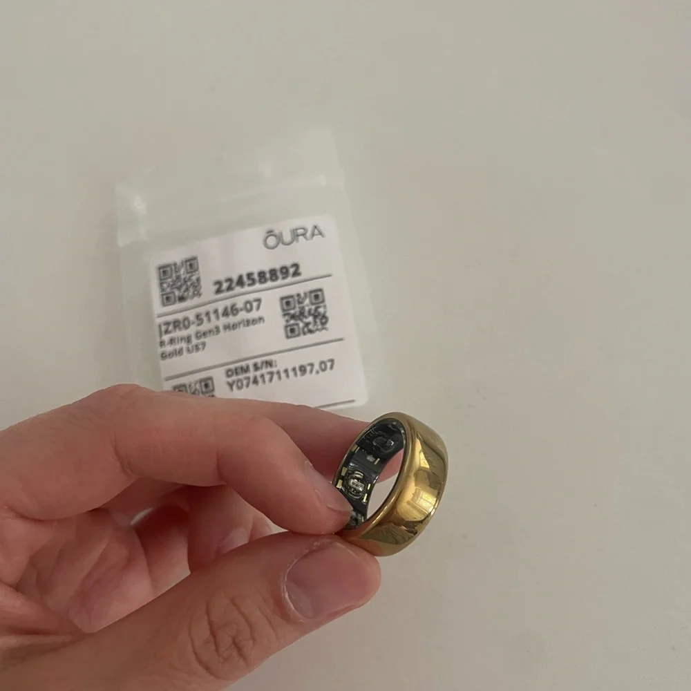 REFURBISHED Oura Gold Smart Ring (Gold) - Health & Sleep Tracker gen 3 size 7